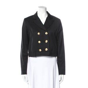 Rag & Bone black wool crop double-breasted blazer, US size 6